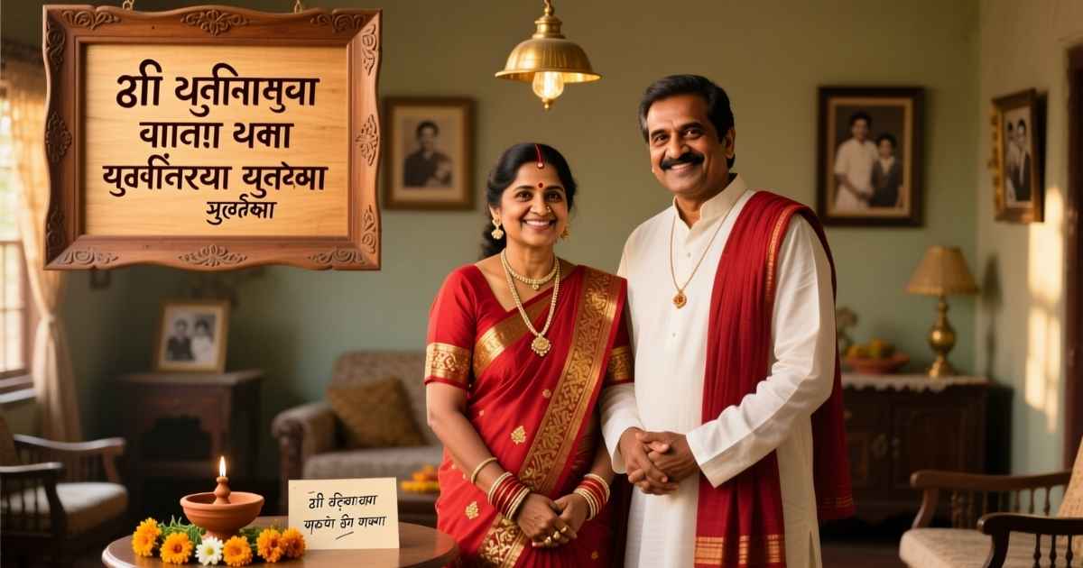 Mummy Papa Anniversary Wishes in Marathi – आई वडिलांना लग्नाच्या वाढदिवसाच्या शुभेच्छा संदेश
