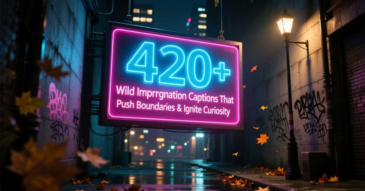 Collection of bold and creative caption ideas that challenge norms and spark imagination.