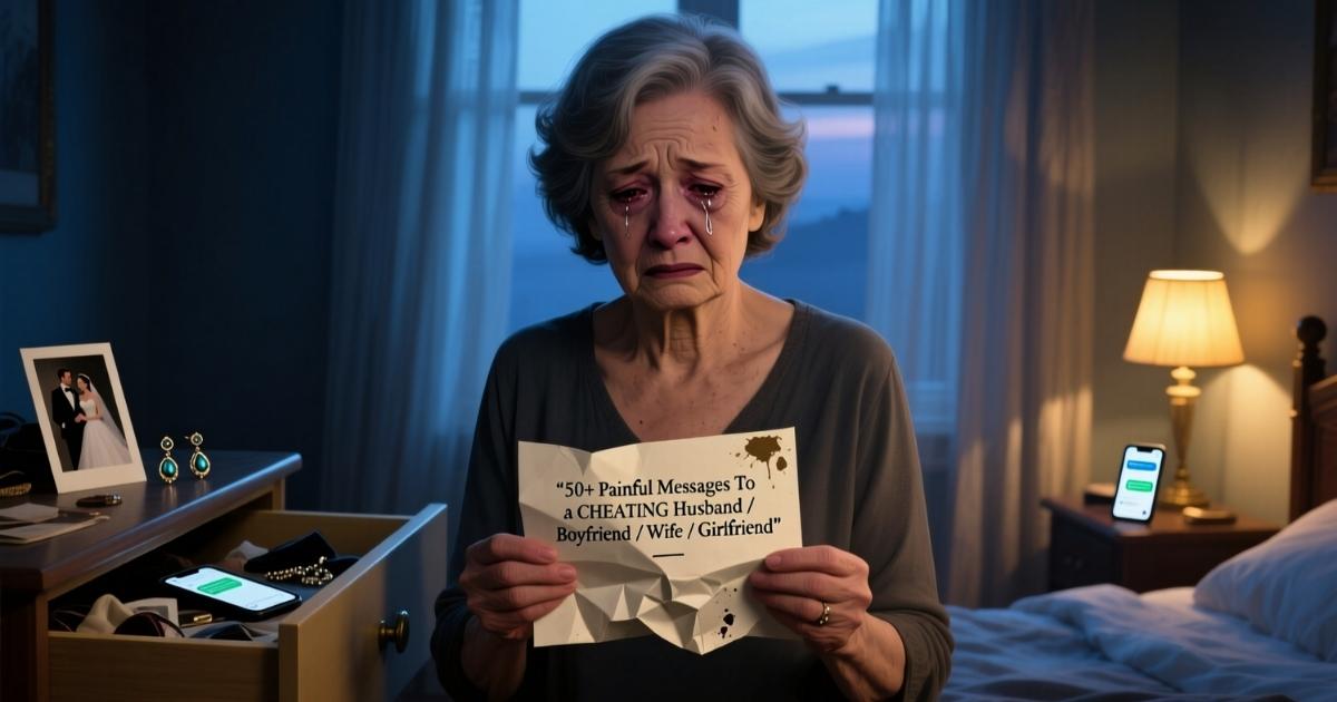 “Painful messages for a cheating partner—emotional texts for unfaithful husband, boyfriend, wife, or girlfriend.”